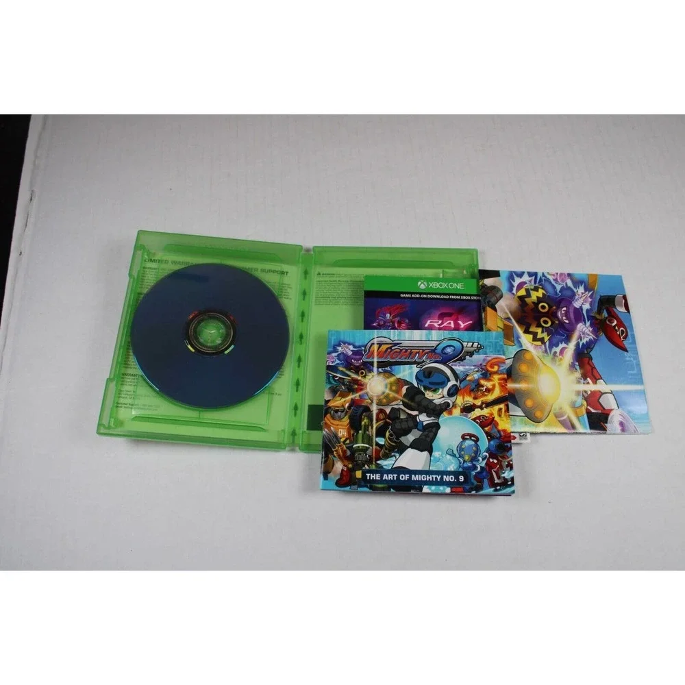 Mighty No. 9 (Microsoft Xbox One, 2016) Complete, with Artbook & Poster